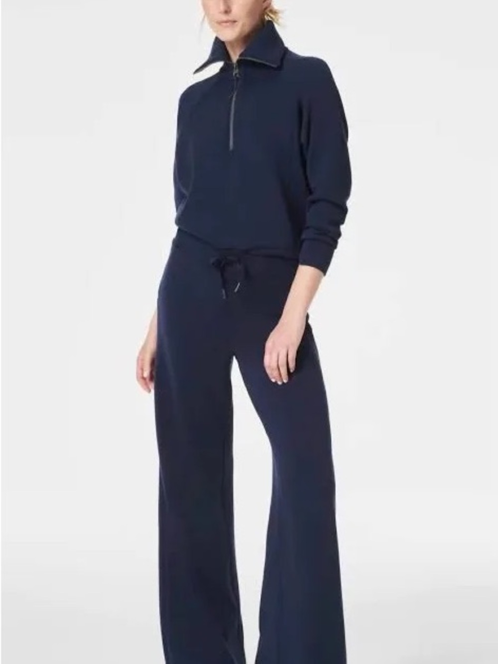 SPANX Wide Leg AirEssentials Pants Navy Size Large